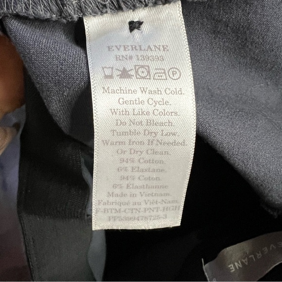 Everlane Slate Gray The Side Zip Stretch Cotton Work Career Pants Size 8 - Picture 5 of 16